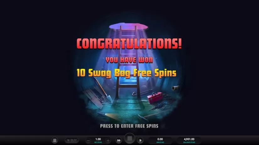 Screenshot videoslot slotmachine Swag Bag Bonanza